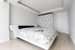 115平米现代简约清新居现代简约卧室装修图片