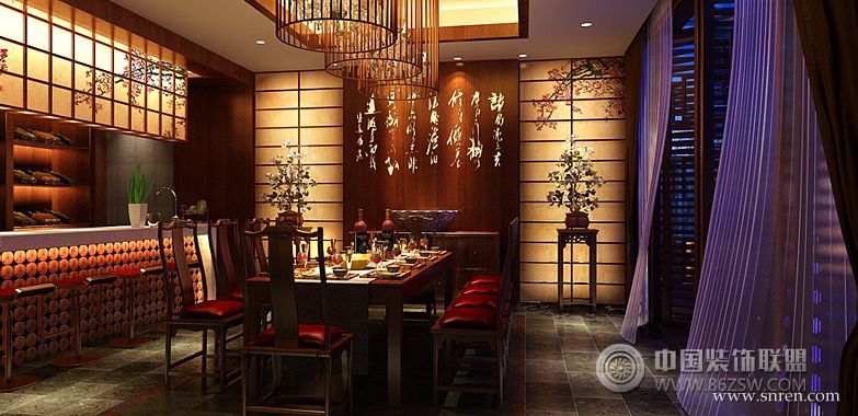中式风格餐厅装修效果图