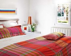 40平米缤纷色彩美家现代卧室装修图片