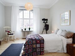 北欧风格卧室设计二简约卧室装修图片