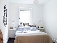 61平米现代黑白公寓现代卧室装修图片
