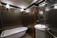117平米灰色调现代家居现代卫生间装修图片