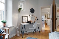 瑞典哥德堡现代公寓 色彩之家现代书房装修图片