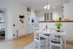 瑞典哥德堡现代公寓 色彩之家现代餐厅装修图片