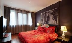 300平美式婚房别墅美式卧室装修图片
