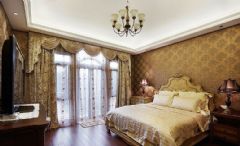 300平美式婚房别墅美式卧室装修图片