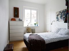 53平米蔚蓝现代公寓现代卧室装修图片