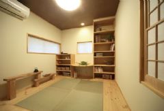 55平米mini日式风格两居室简约客厅装修图片