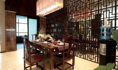 清江上城中式餐厅装修图片