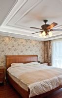 四居室户型美式风格中式卧室装修图片