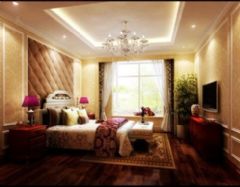 世茂世界湾-三居室现代卧室装修图片