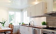 北欧风格的86平米公寓欧式厨房装修图片