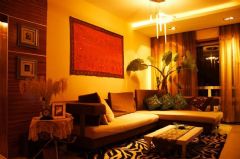 龙湖·紫都城美式客厅装修图片