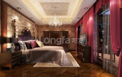 上海江南御府中式卧室装修图片