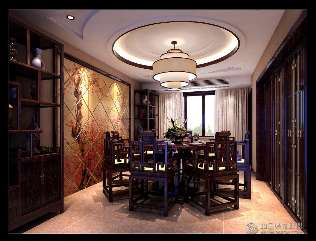 中式风格餐厅装修效果图