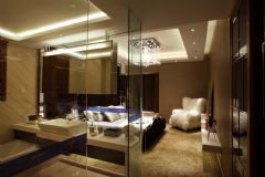 奥园康城-港式风格现代卧室装修图片