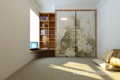 绿地新里卢浮公馆-二居室-102平米-装修设计简约书房装修图片