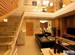 怡翠罄园-复式-230平米-装修设计现代客厅装修图片