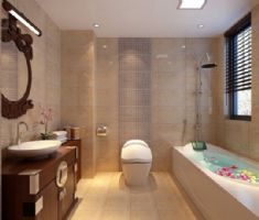 东方玫瑰 -红木林-二居室-138平米-装修设计中式卫生间装修图片