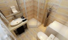 龙腾熙园 一居室-60平米-装修设计现代卫生间装修图片