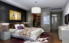 龙禧花园 -三居室-128平米-装修设计现代卧室装修图片