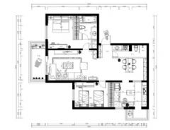 龙禧花园 -三居室-128平米-装修设计现代其它装修图片