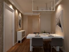 柏嘉半岛-二居室-90平米-装修设计混搭餐厅装修图片
