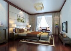 中泰花园 -四居室-190平米-装修设计中式卧室装修图片