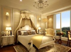 国瑞雅仕园 -四居室-260平米-装修设计欧式卧室装修图片
