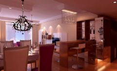 金叶岛 -三居室-134平米-装修设计现代餐厅装修图片