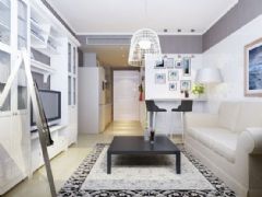 锦绣家园-一居室-46平米-装修设计现代客厅装修图片