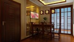 香港财富广场-三居室-160平米-装修设计欧式餐厅装修图片