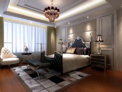 海亮华府-三居室-116平米-装修设计现代卧室装修图片