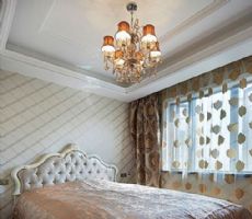 世纪彩虹城-三居室-122平米-装修设计欧式卧室装修图片