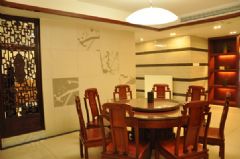湘潭市东方名苑中式餐厅装修图片