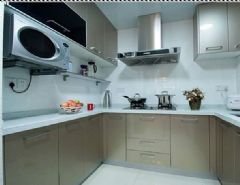 高家巷小区-三居室-124平米-装修设计现代厨房装修图片