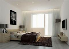 高家巷小区-三居室-124平米-装修设计现代卧室装修图片