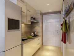 一居室-46平米-装修设计现代厨房装修图片
