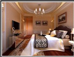 凯旋国际-二居室-87平米-装修设计欧式卧室装修图片