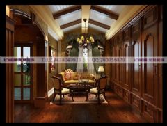 香瑞湖美式风格装修案例美式客厅装修图片