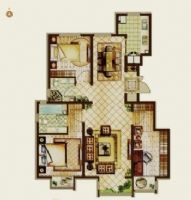 怡警花园-三居室-100平米-装修设计现代其它装修图片