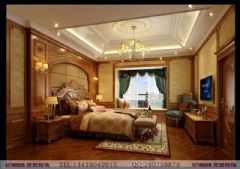 华侨城东岸装修案例美式客厅装修图片