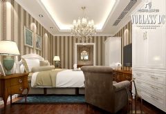 招商雍景湾 美式风格案例美式卧室装修图片