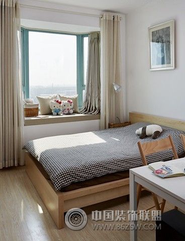 6款飘窗软装搭配设计方案-卧室装修效果图-八六(中国)