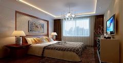 青石花语-三居室中式卧室装修图片