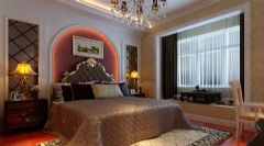 欧美风情100平装修案例美式卧室装修图片