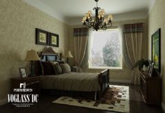340平米别墅简约欧式效果图地中海卧室装修图片