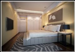 世茂天城2期现代卧室装修图片