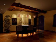 中海九号公馆-别墅-420平米-装修设计混搭客厅装修图片