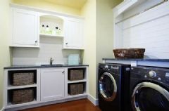 实用创意设计方案巧设洗衣间混搭厨房装修图片
